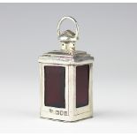 A Victorian silver novelty vesta in the form of a lantern, Charles Boyton, London 1896,