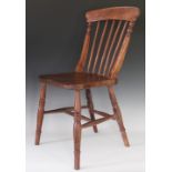 A King Edward VII beech, ash and elm Coronation chair, by William Birch of High Wycombe,