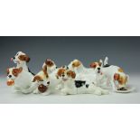 A collection of seven Royal Doulton terrier ornaments, to include; HN1158 8.5cm high, HN1101 5.