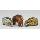 Three elephant vesta cases,