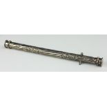 A Victorian silver sealing wax holder, Samuel Jacob, London 1896,