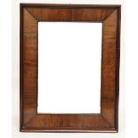 A 19th century mahogany wall mirror, with moulded frame,