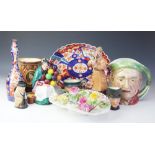A selection of decorative ceramics to include a, Royal Doulton figure of 'The Detective' 'HN 2359',