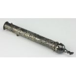 A Victorian silver sealing wax holder, Samuel Jacob, London 1899,