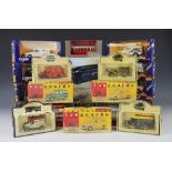 A large collection of die cast toys, including Corgi, Original Omnibus Series,