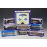 A collection of Dapol N Gauge locomotives and carriages, comprising,