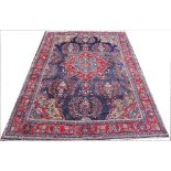 A Persian Sarouk wool carpet,