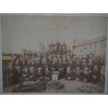 A pair of early 20th century Naval photographs,