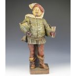 A 19th century Goldscheider terracotta figure of a cavalier,