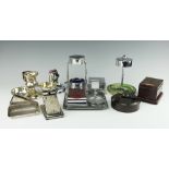 A collection of Art Deco, smokers companions and vesta boxes, to include bakelite, chrome,