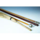 Three swagger sticks comprising a white metal mounted Honorable Artillery Company example,