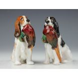 Two Royal Doulton spaniels,