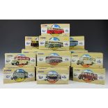 A collection of nineteen Corgi Commercials and Corgi Classics buses,