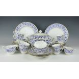 A Royal Worcester Montserrat pattern part dinner service, comprising, six dinner plates, 27.