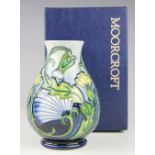 A Moorcroft special events Rough Hawksbeard vase, 1997 centenary, designed by Rachel Bishop,