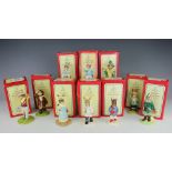 Ten Royal Doulton Bunnykins comprising; Bogey Bunny DB 32, Businessman DB 203 No.