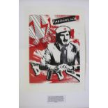 Paul Baines, Limited edition lithograph, Ippikins Hill, (Jimmy Hill - Football pundit),