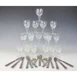 A selection of Royal Stuart drinking glasses,
