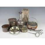 A selection of silver plated wares,