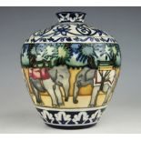 A Moorcroft Kerala pattern vase, 1999, designed by Beverley Wilkes, No.