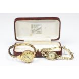 A ladies Altus 18ct yellow gold wristwatch,