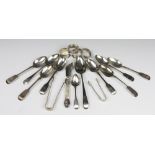 A mixed lot of silver, to include, a Hester Bateman Old English pattern spoon, London 1784,