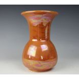 A Ruskin pottery iridescent glazed vase,
