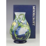 A Moorcroft Hawksbeard pattern ovoid vase, c.