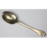 A 17th century silver trefid type spoon, marks indistinct, engraved 'W:O' to reverse of terminal,