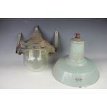 A General Electrical Company cast iron and glass external light, 39cm,