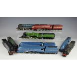 A collection of Hornby OO gauge locomotives and tenders, comprising, Flying Scotsman, a BR 92200,