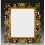 A 19th century carved gilt wood and gesso Florentine wall mirror,