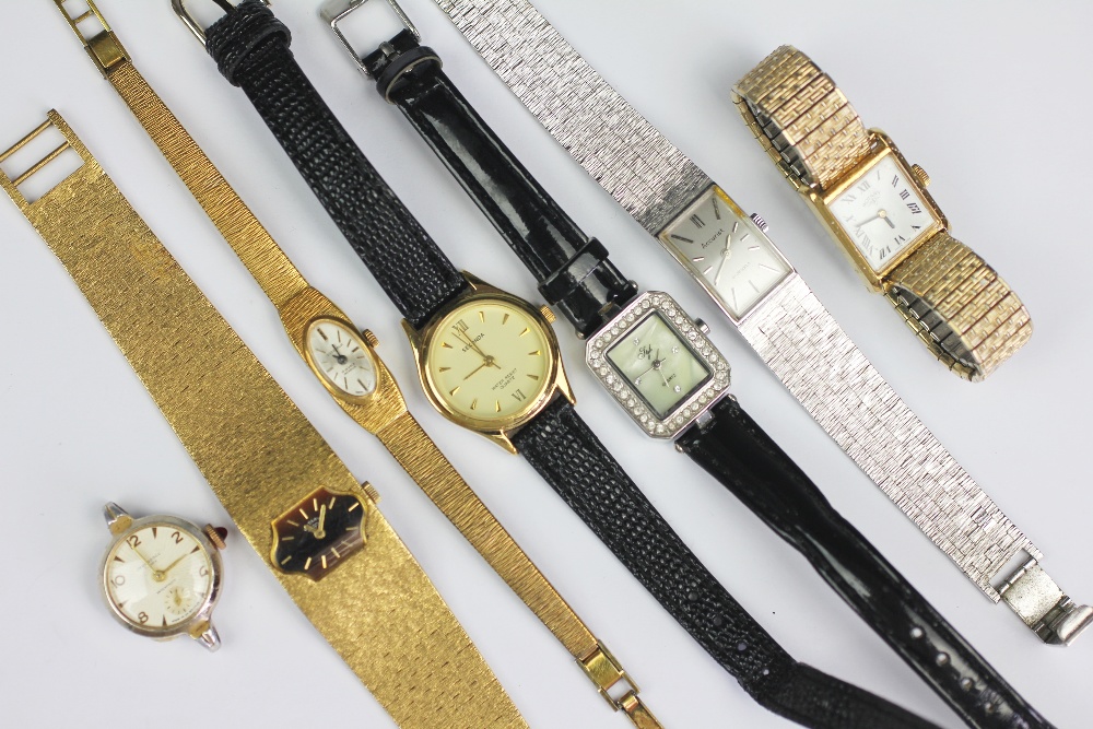 A collection of seven watches and wristwatches, to include; Rotary, Sekonda, Accurist,