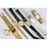 A collection of seven watches and wristwatches, to include; Rotary, Sekonda, Accurist,