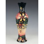 A Moorcroft Oberon pattern baluster vase, 1993, designed by Rachel Bishop, signed in gilt,