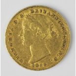 A Queen Victoria 1866 Australia gold sovereign,