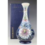 A Moorcroft limited edition Love in a mist vase, presented by William John Moorcroft, No.