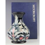 A Moorcroft Snakeshead vase, 1996, of waisted form with everted rim, painted 'WM' to underside,
