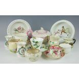 A collection of 19th century and later nursery wares and decorative ceramics,