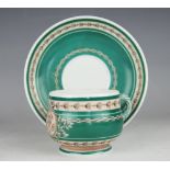 A Russian Imperial porcelain teacup and saucer, period of Alexander II (1855-1881),