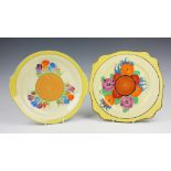A Royal Staffordshire 'Crocus by Clarice Cliff' serving dish,