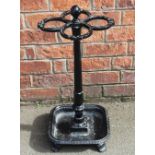 A 19th century cast iron stick / umbrella stand by Wood Bishop & Co,