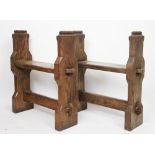 A pair of Victorian carved oak window seats 63cm H x 60cm W, PROVENANCE: Hinton Hall, Hinton,