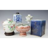 A selection of Chinese porcelain comprising;