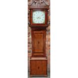 A George III mahogany and oak eight day longcase clock,