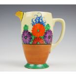A Newport Pottery Clarice Cliff Bizarre, Gay Day pattern jug,