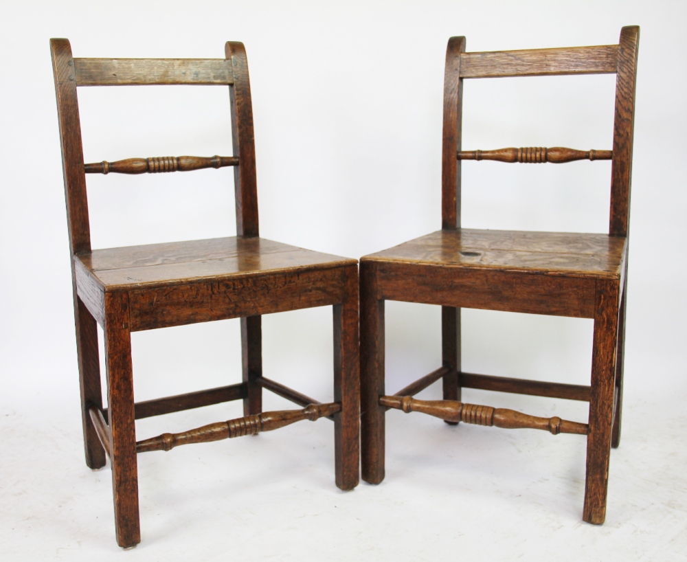 A Victorian ash rocking chair, with caned back and seat, - Image 2 of 2