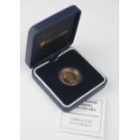 A Queen Elizabeth II 2007 gold Gibraltar Sovereign, limited edition of 995,