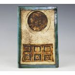 A Troika pottery rectangular slab vase by Jane Fitzgerald,