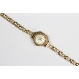 A 9ct yellow gold Accurist ladies wristwatch,